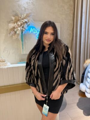 Mink Fox Python Black