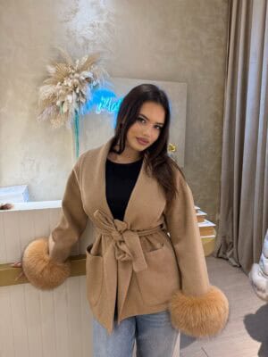 Leyla Cashmere Camel Fox